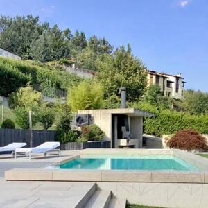 Pool-Abdeckung U (Copertina) - Gesinterter Stein, 30X90X2XH5 cm