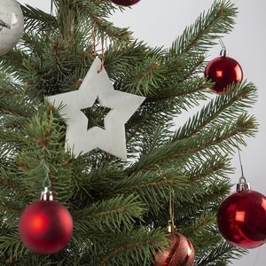 Thassos Marmor Schneeflocke - Home Weihnachtsdekoration Set (6 Stück)
