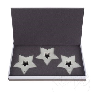 Thassos Marmor Schneeflocke - Home Weihnachtsdekoration Set (6 Stück)