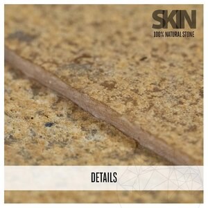 Sandstone Flexible Sandstone SKIN Panel Express - Sandy Yellow, 60x15 cm, selbstklebend 3M für Innenwandbekleidungen