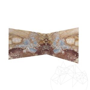 Earth Blue Marble Polierte Platte, 2 cm
