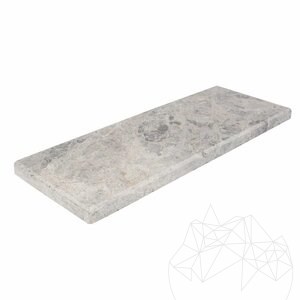 Tundra Marmor Badablage/Duschablage 40 x 14,5 x 2 cm