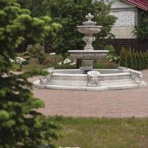 Fontana Imperio + Wassertank F 65 CB - Garten-Wasserbrunnen (H: 2,50 cm, T: 1,60 cm, 870 Kg)