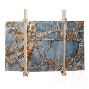 Fantastisches Blau Polierte Marmorplatte 2 cm
