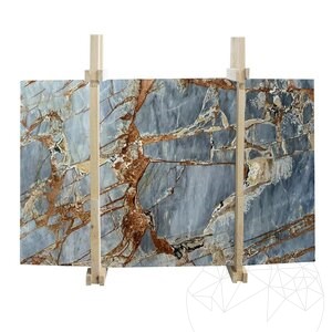 Fantastisches Blau Polierte Marmorplatte 2 cm