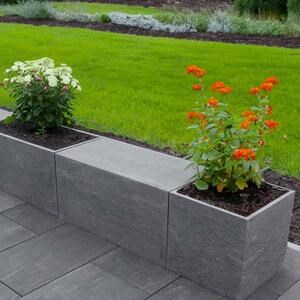 Planter Fioriera - Sinterized Stone, 60X30X2XH60 Economy