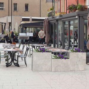 Blumenkübel Fioriera - Gesinterter Stein, 80X40X2XH40