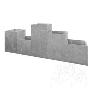 Planter Fioriera - Sinterized Stone, 100X30X2XH100 Economy