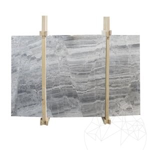 Galaktisch Grau Polierte Marmorplatte 2 cm