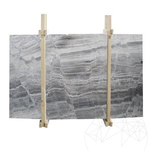 Galaktisch Grau Polierte Marmorplatte 2 cm