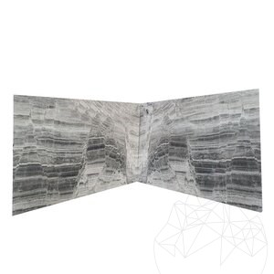 Galaktisch Grau Polierte Marmorplatte 2 cm