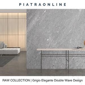 Grigio Elegante Double Wave Design Platte 2CM