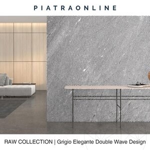 Grigio Elegante Double Wave Design Platte 3CM