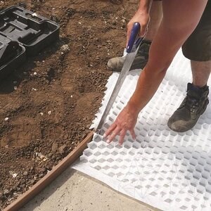 Kiesstabilisierung Design System für Kiesstabilität, grau, 1176 x 764 x 32 mm