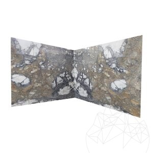 Unsichtbar Grau Polierte Marmorplatte 2 cm