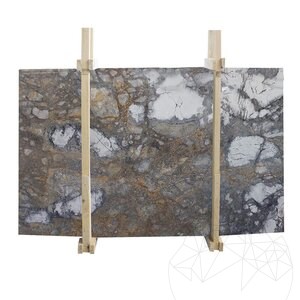 Unsichtbar Grau Polierte Marmorplatte 2 cm