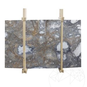 Unsichtbar Grau Polierte Marmorplatte 2 cm