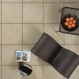 Sinterstein L'ALTRA PIETRA Castello Beige, 60 X 60 X 2 cm, R11 - Rutschfest für den Außenbereich