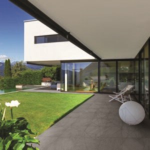 Sinterstein L'ALTRA PIETRA Castello Grey, 60 X 60 X 2 cm, R11 - Rutschfest für den Außenbereich