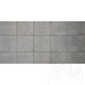 Sinterstein L'ALTRA PIETRA Colosseo Silvergrau, 60 X 60 X 2 cm, R11 - Rutschfest für den Außenbereich