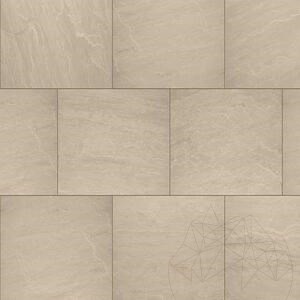 Sinterstein L'ALTRA PIETRA Tempio Kandla Beige, 60 X 60 X 2 cm, R11 - Rutschfest für den Außenbereich