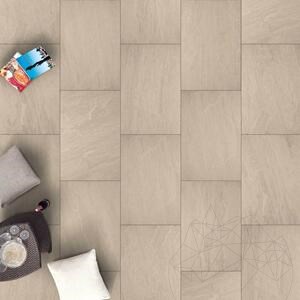 Sinterstein L'ALTRA PIETRA Tempio Kandla Beige, 40 X 80 X 2 cm, R11 - Rutschfest für den Außenbereich