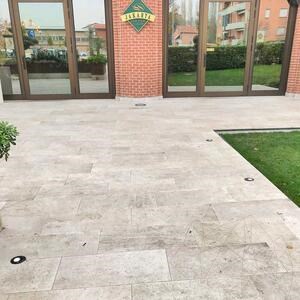 Sinterstein L'ALTRA PIETRA Torre Moka, 40 X 80 X 2 cm, R11 - Rutschfest für den Außenbereich