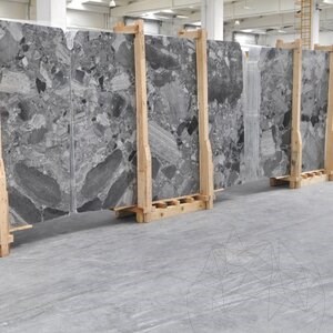 Grigio Superiore Kreuzschliff Polierte Marmorplatte 2 cm