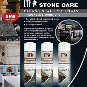 LTP Stone Care Kit - Alles in einem Pflegeset für Kamine und Arbeitsplatten aus Stein (reinigt, versiegelt und pflegt)