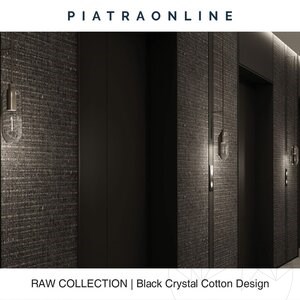 Black Crystal Cotton Design Platte Platte 3CM
