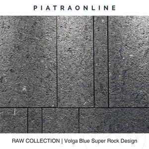 Volga Blue Super Rock Design Platte 2CM