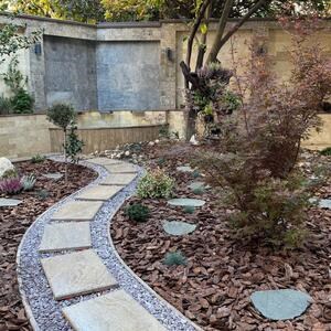 Latte Gebürstet & gemeißelte Kante PREMIUM Travertin 61 x 40,6 x 3 cm