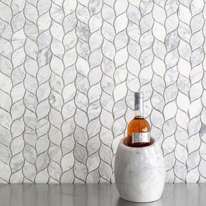 Marmor-Mosaik New York Träne Matt