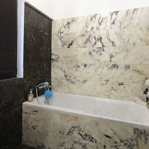Arabescato Violett Polierter Marmor 60 x 30 x 2 cm (Transluzent)