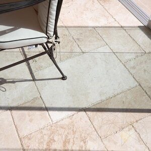 Cappuccino Gebürsteter & gemeißelter Marmor mit französischem Muster 1,2 cm