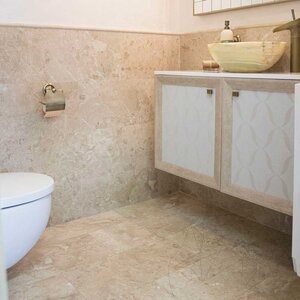 Cappuccino Polierter Marmor 61 x 30,5 x 1,2 cm