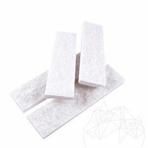 Catania Milch Splitface-Marmor 7,5 x 30 x 1,5 cm