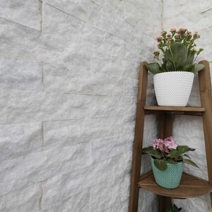 Catania Milch Splitface-Marmor 7,5 x 30 x 1,5 cm