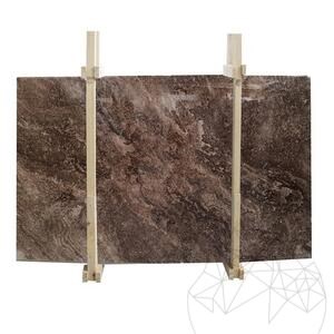 Kaffeebraun Polierte Marmorplatte 2 cm