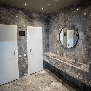 Grigio Superiore Kreuzschliff Polierte Marmorplatte 2 cm