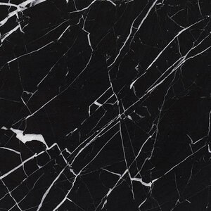 Polierter Marmor Nero Marquina 60 x 30 x 2 cm