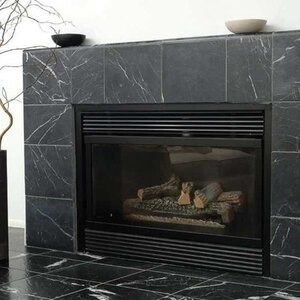 Polierter Marmor Nero Marquina 60 x 30 x 2 cm