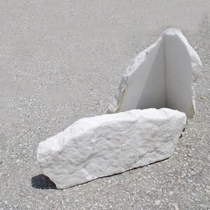 Felswand Thassos Polygonaler Marmor (Eckstück)