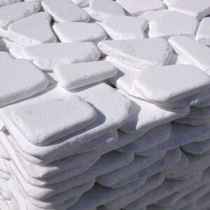 Thassos Poligonaler Marmor Crazy Paving 2 cm