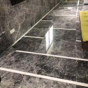 Polierter Marmor Tundra Grau 120 x 60 x 2 cm