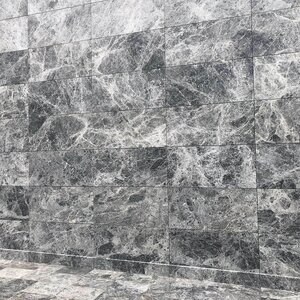 Polierter Marmor Tundra Grau 60 x 30 x 2 cm