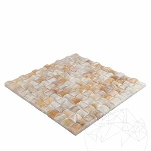 Honig Onyx Polierter Zucker Mosaik