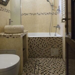 Mix Polierter Marmor Mosaik 2,3 x 2,3 cm