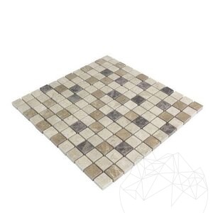 Mix Polierter Marmor Mosaik 2,3 x 2,3 cm