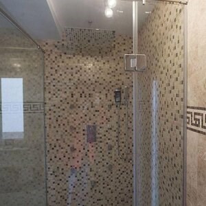 Mix Polierter Marmor Mosaik 2,3 x 2,3 cm